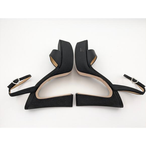 Badgley Mischka Women's Caia Platform Sandals in Black size US7 EU37.5 - Picture 7 of 16